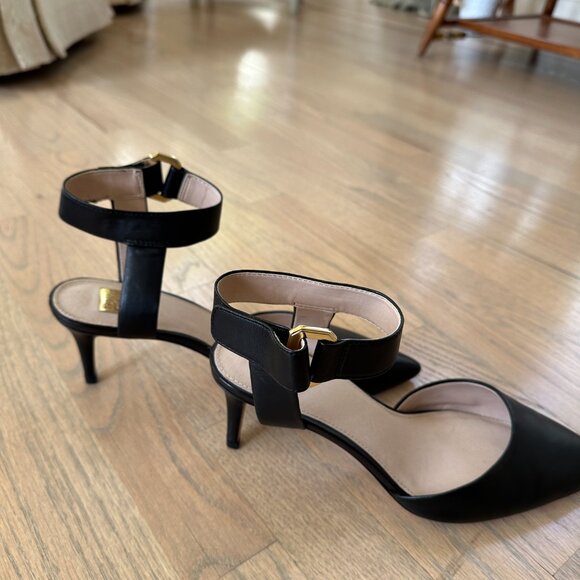 New never worn black heeled shoes size 10 - Picture 5 of 6